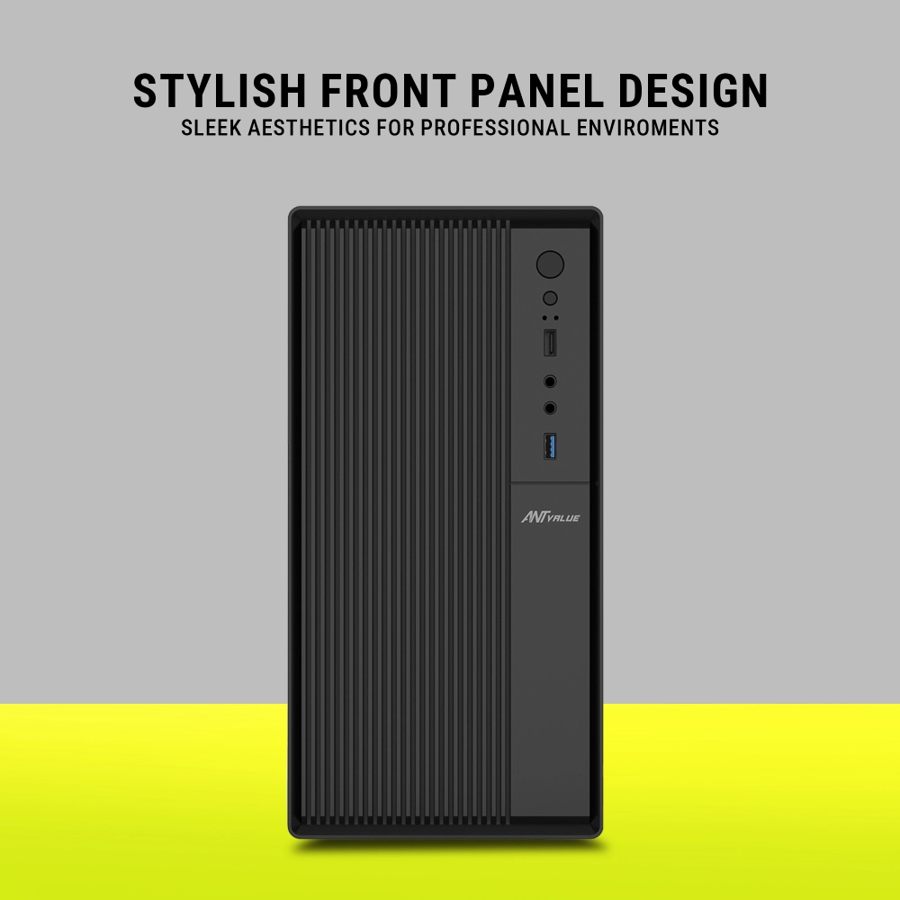 Ant Value Mid Tower Cabinet (M-ATX/M-ITX) VM3P with SMPS view 2